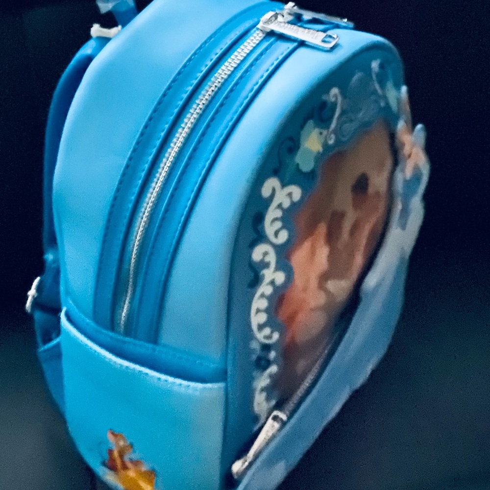 Loungefly Disney Cinderella Princess Lenticular Series Mini Backpack - Picture 3 of 8